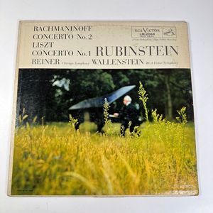 Vinyl RCA Label Rachmaninoff Concerto No 2 Liszt Concerto No 1 Artur Rubenstein